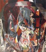 Carles Arthur Beecher Still life with Silver Lustre Vase oil on canvas